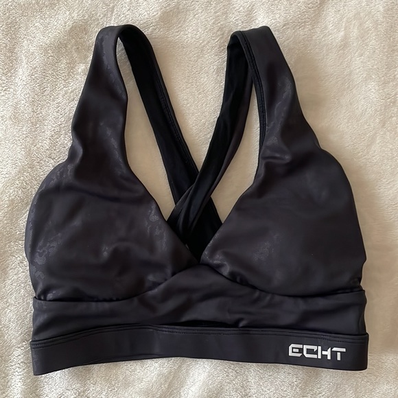 ECHT force sports bra black pattern print small athlesuire sporty trendy - Picture 5 of 9